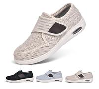 Scarpe da Passeggio Extra Larghe Regolabili da Donna E Uomo Facili da Indossare E da Togliere per Alleviare Il Dolore Ai Piedi degli Anziani con Cuscino d'Aria E Memory Foam (A10059)