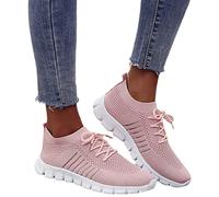 Scarpe da Passeggio Ortopediche da Donna Sneaker Slip-on for Il Tempo Libero Estivo Scarpe da Corsa su Strada in Maglia Traspirante Scarpe da Jogging Leggere E Morbide (Color : Pink, Size : 37 EU)