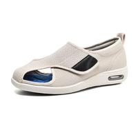 Scarpe da Passeggio per diabetici Extra Larghe, Uomini Anziani, Donne, Scarpe da Passeggio con Punta Larga, Pantofole Slip-on con Plateau, Scarpe Ortopediche per Piedi gonfi,37.5