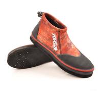 Scarpe da pesca per gli appassionati di attività all'aperto, 5 mm, in neoprene, con chiodi in acciaio per un appoggio sicuro sulle rocce (12 (46-47), rosso mattone)
