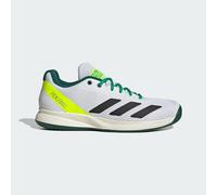 adidas Pickleball Shoes, Scarpe da Tennis Uomo, Ftwr White/Core Black/Collegiate Green, 40 EU