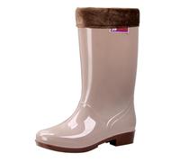 Scarpe da pioggia da donna e uomo, larghe, in gomma, con piedini larghi, elastiche, suola morbida, stivali da pioggia, cachi, 39 EU