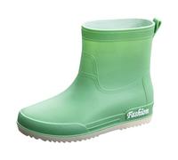 Scarpe da pioggia da donna, scarpe da acqua, slip alla moda, per l'uso quotidiano, comode scarpe impermeabili per donne dal design alla moda, verde, 39 EU