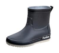 Scarpe da pioggia da donna, scarpe da acqua, slip alla moda, per l'uso quotidiano, comode scarpe impermeabili per donne dal design alla moda, Nero , 38 EU