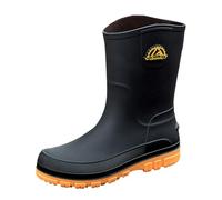 Scarpe da pioggia da uomo che indossano scarpe fuori dalla metropolitana in stile europeo, scarpe in gomma antiscivolo per cucina, scarpe da pesca da esterno Jack scarpe da uomo, giallo., 45 EU
