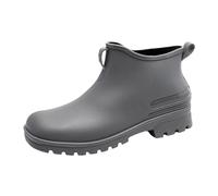 Scarpe da pioggia da uomo con suola spessa, antiscivolo, impermeabili, comode, per la cucina, per coppie, versatili, per l'uso quotidiano, 03 grigio, 41 EU