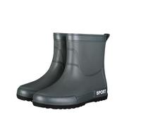 Scarpe da pioggia esplosione moda uomo scarpe da pioggia metà polpaccio scarpe da acqua cucina asporto pioggia stivali da pesca scarpe di gomma isolati stivali da caccia uomo, Verde, 41 1/3 EU