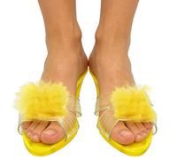 Scarpe da principessa, da travestire, per cosplay, con cristalli, per Halloween, feste, spettacoli scolastici, concerti, balli in maschera