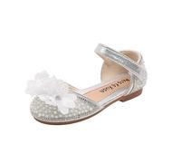Scarpe da principessa per bambini Mary Jane sandali di cristallo vestito spettacolo di danza principessa scarpe da sera pavimento piatto strass scarpe da sera per feste glitter scarpe da scuola piatte