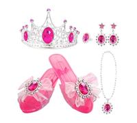 Scarpe da principessa per ragazze, fingono tacchi antiscivolo con anello per l'orecchio, scarpe da vestire, per giocattoli, feste, Capodanno, uso quotidiano, giorno del Ringraziamento, vacanze