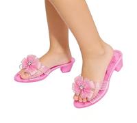 Scarpe da principessa per ragazze, per cosplay, con alto con diamante, antiscivolo e confortevoli, per spettacoli teatrali a scuola, eventi a tema, feste in maschera, carnevale