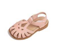 Scarpe da principesse per bambini, taglia 30, sandali con suola morbida, suola antiscivolo, scarpe da trekking, scarpe per il tempo libero, comode e traspiranti, piatte, Colore: rosa., 25.5 EU