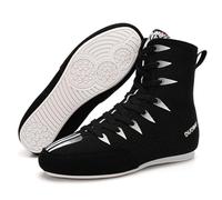 Scarpe da Pugile Unisex,Scarpe da allenamento resistenti all'usura,Stivali da Boxe Traspirante Stivali da Wrestling Non-Slip Leggero Stivaletti in Gomma Sole Boxer Scarpa bambini Donne Uomini 32-39 EU