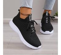 Scarpe da running leggere e traspiranti in rete per donne, perfette da abbinare a felpe, comode sneaker sportive a suola spessa e parte superiore bassa CN36,CN37,CN38,CN39,CN40,CN41,CN42,CN43LettereTe