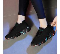 Scarpe da running nere da donna per la strada, perfette con i leggings, traspiranti, comode, con lacci, ammortizzate davanti, scarpe da allenamento da donna, ritorno a scuola EUR35,EUR36,EUR37,EUR38,E