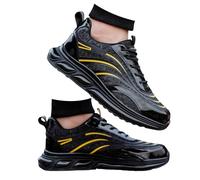 Scarpe Da Running Uomo Scarpe Sportive Uomo Scarpa Running Uomini Basket Uomini Confortevole Ginnastica Scarpe Da Ginnastica Tennis Scarpe Da Lavoro Antiscivolo Sneakers, Giallo 1, 43 EU