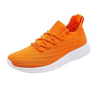 Scarpe Da Running Uomo Scarpe Sportive Uomo Scarpa Running Uomini Basket Uomini Outdoor Indoor Ginnastica Scarpe Slip on Scarpa Comfort Multisport Sneakers, Colore: arancione., 43 EU