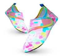 Scarpe da Scoglio Bambino Scarpe Mare Bambina Scarpe da Acqua Rapida Asciugatura Antiscivolo Bambini Scarpe da Spiaggia Ragazze Ragazzi Scarpette da Immersione Bagno Surf Nuoto 28/29EU Rosa Bianco