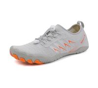 Scarpe da Scoglio Scarpe da Acqua Donna e Uomo, for Nuotare a Monte, a Piedi Nudi, Five Fingers, Scarpe Spiaggia, Mare, Palestra, Fitness(Grey,38)