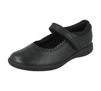 Scarpe Da Scuola In Pelle Mary Jane Per Ragazze Clarks Con Bordo Scallop