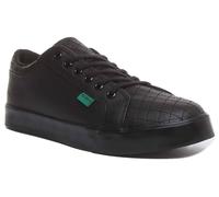 Scarpe Da Scuola In Pizzo Quilttate Kickers Tovni Y In Nero UK 2 - 6