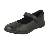 Scarpe Scuola In Pelle Patent Per Ragazze Clarks Mary Jane Smart Nero Etch Beam