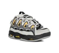 Osiris Men's D3 2001 Skate Shoe, Grey/Black/Yellow, 7.5