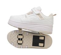 Scarpe da Skateboard a Due Ruote per Ragazze e Ragazzi, Scarpe da Ginnastica con Ruote Retrattili, Scarpe Pattini per Bambini, Perfette per Feste, Compleanni, Pasqua, Natale