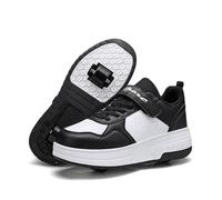 Scarpe da Skateboard a Due Ruote per Ragazze e Ragazzi, Scarpe da Ginnastica con Ruote Retrattili, Scarpe Pattini per Bambini, Perfette per Feste, Compleanni, Pasqua, Natale