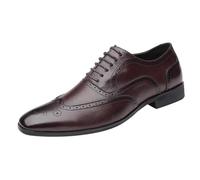 Scarpe da smoking da uomo in vernice formale Oxfords scarpe stringate Brogue Derbys scarpe a punta scarpe da sposa e da lavoro mocassini in pelle moda britannica mocassini in pelle traspiranti