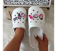 Scarpe da spiaggia alla moda, versatili, carine e con suola spessa, con punta chiusa, fibbia decorativa, antiscivolo e leggere, adatte per San Valentino, sandali da giardino per coppie, sandali mezzi-