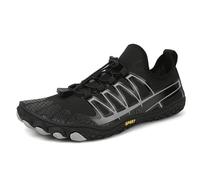 Scarpe da Spiaggia da Uomo, da Donna, a Piedi Nudi, for Il Nuoto, Fitness e Allenamento, estive, Scarpe da guado all'aperto, Grandi Dimensioni(Black,46)