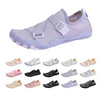 Scarpe da spiaggia larghe ad asciugatura rapida, unisex, semplici scarpe da ginnastica antiscivolo, traspiranti, morbide e leggere, Lilla, 45 EU