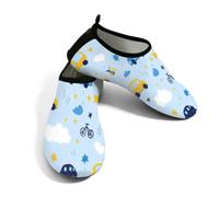 Scarpe da spiaggia per donne e uomini, ad asciugatura rapida, traspiranti, per nuotare e nuotare, antiscivolo, per surf in piscina, auto e bicicletta, Blu, 38.5/39.5 EU