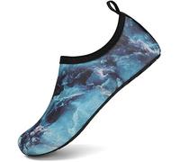 Scarpe da Spiaggia per Uomo Donna Antiscivolo Scarpette da Immersione Traspirante Leggere Scarpe a Piedi Nudi Yoga Mare Bagno Scoglio, Water Grigio 46/47