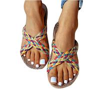 Scarpe Da Spiaggia Sandali Pantofole Da Bagno Sandali Donna Premium Ortopedico Vintage Comode Infradito Ciabatte Donna Pantofole Estive Spiaggia Ciabattine Ragazza per la Spiaggia Piscina Casa