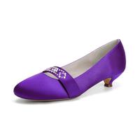 Scarpe da Sposa Bridal Décolleté Raso Tacco Basso 3Cm