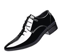Scarpe da sposa da uomo scarpe da sposa da uomo Oxford in pelle scarpe da lavoro classiche brogue traspiranti formali Derbys stringate Oxford punta alare scarpe da ginnastica in vernice nera