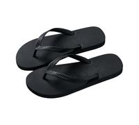 Scarpe da sposa da uomo Thai infradito da uomo, sandali antiscivolo in gomma, per interni ed esterni, da spiaggia, personalità, infradito da uomo, scarpe da basket, Nero , 44 EU