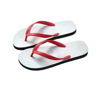 Scarpe da sposa da uomo Thai infradito da uomo, sandali antiscivolo in gomma, per interni ed esterni, da spiaggia, personalità, infradito da uomo, scarpe da basket, Colore: rosso, 45 EU