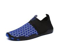 Scarpe da stacco for Squat for Sollevamento Pesi, Leggere, Traspiranti, con Fondo Morbido, Antiscivolo, comode, Scarpe da Fitness for Yoga for Adulti Unisex (Color : Deep Blue, Size : 43 EU)