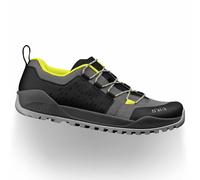 Scarpe Da Strada Fizik Terra Ergolace X2 E-Bike Grigio/Giallo Fluo - 42