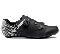 Northwave Core Plus 2 Wide nero/argento scarpe da strada da uomo (47 EU)