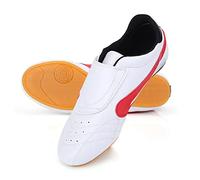 Scarpe da Taekwondo, box, Kung fu, Tai Chi e da ginnastica, unisex, per bambini e adulti, bianco, 36
