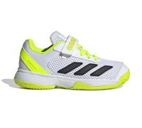 Scarpe da tennis bambini Adidas Courtflash K - cloud white/core black/lucid lemon - Bianco
