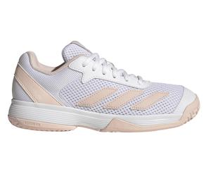 Scarpe da tennis bambini Adidas Courtflash K - cloud white/wonder quartz/cloud white - Bianco (35)
