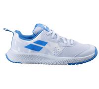 Scarpe da tennis bambini Babolat Pulsion All Court Junior - white/illusion blue - Bianco (38)