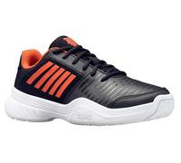 Scarpe da tennis bambini K-Swiss Court Express Omni - jet black/spicy orange/white - Nero (33,5)