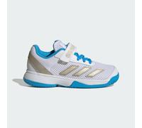 Scarpe da tennis Courtflash Hook-and-Loop Kids Cloud White / Cyber Metallic / Lucid Aquamarine 29