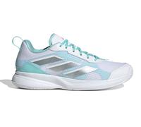 Adidas Donna Avaflash Low Tennis Shoes, Cloud White/Silver Metallic/Flash Aqua, 40 2/3 EU